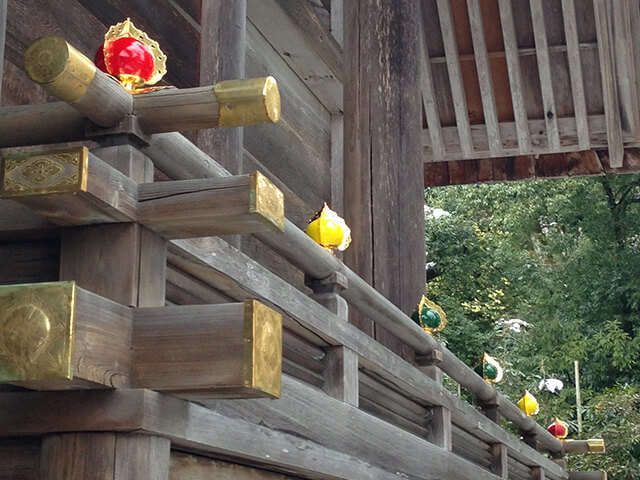 元伊勢籠神社の五色の座玉の写真
