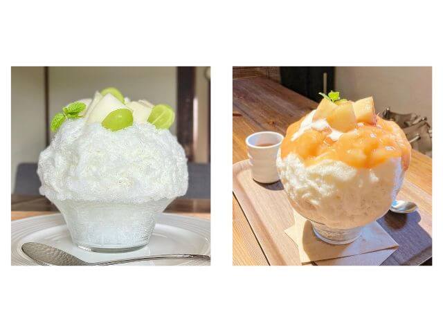 cafe fukubakoとかき氷根っこのフルーツかき氷の写真