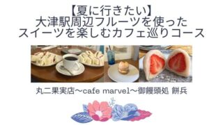 【夏に行きたい】大津駅周辺フルーツを使ったスイーツを楽しむカフェ巡りコースの記事タイトル写真